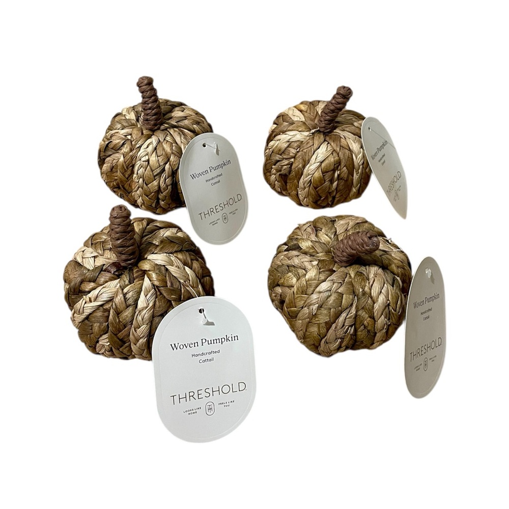 Threshold Woven Pumpkins - Set of 4
